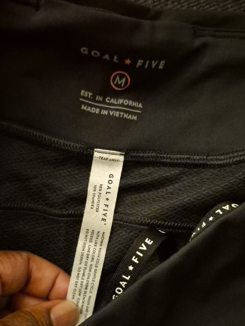 (443)High-Waist Women's Athletic Shorts — Black - Picture 7 of 8